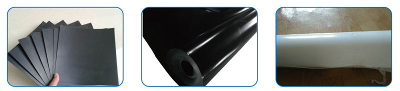 產(chǎn)品用途 產(chǎn)品：包括L DPE土工膜、LLDPE土工膜、HDPE土工膜、EVA土工膜、ECB，土工膜、PVC,土工膜、糙面土工膜等。 1、垃圾填埋場(chǎng)、養(yǎng)殖場(chǎng)、污水或廢渣處理場(chǎng)防滲； 2、江堤、湖壩、尾礦壩、污水壩及庫區(qū)、渠道、蓄液池(坑、礦)； 3、地鐵、地下室和隧道、隧洞防滲襯砌； 4、路基及其它地基鹽漬防滲； 5、堤、壩前水平防滲鋪蓋，地基垂直防滲層、施工圍堰、廢料場(chǎng)； 6、海水、淡水養(yǎng)殖場(chǎng)； 7、公路、高速公路、鐵路的地基；膨脹土和濕陷性黃土的防水層； 8、屋面防滲；